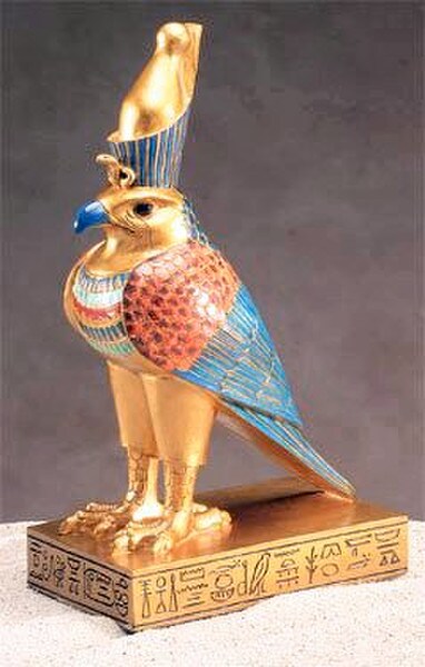 Horus Falcon Egyptian God Figurine
